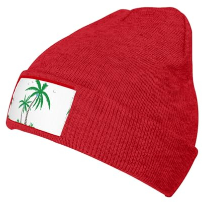 DURAGS Coconut Tree Unisex modische Strickmütze aus Wolle, für Erwachsene, lässiger Hut für Sport und Outdoor, Kokosbaum, Einheitsgröße
