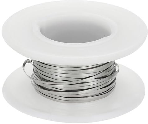 QUARKZMAN Filo Riscaldante Piatto Lunghezza 16,4 Piedi Larghezza 0,8mm Spessore 0,15mm per Elementi Riscaldanti