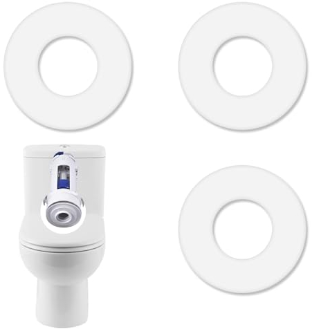 3 Pack 816.418.00.1 Toilet Flush Valve Seal Ring Compatible with Geberit Replacement Flush Valve Base Sealing Washer Silicon Clear Washers Repair Rubber Seal Diaphragm Washer Toilet Cistern Seal