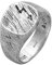 HG HAZE & GLORY Ring Herren aus 925 Sterling Silber, Schmuck Männer, Silberring oxidiert, Blitz, Thunder