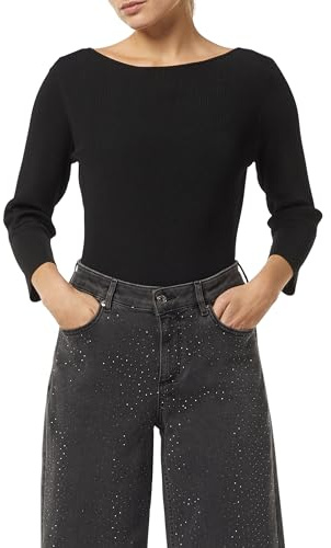 Comma Schmaler Strickpullover mit 3/4-Arm