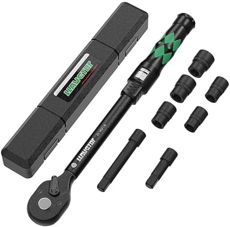 LLAVETOR 1/2 Zoll Drehmomentschlüssel mit Fensterwaage 30-210Nm, Drehmomentschlüssel 8tlg. Set, ±3% Fehlergenauigkeit, Reifen Reparatur Tool für Auto, LKW, Motorrad
