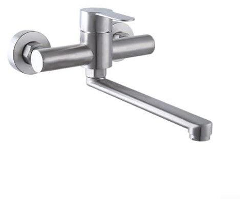 Wall Mounted Mixed Kitchen Faucet, for 360° Rotatable Wall Kitchen Faucet, Embedded Concealed Kitchen Faucet, Stainless Steel Mixed Kitchen Faucet