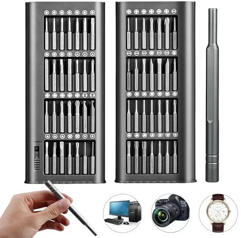 Jeu de tournevis de précision 56 en 1 Mini tournevis Torx - Kit d'outils de réparation de téléphone portable - Petit pour iPhone, iPad, MacBook, Switch, PS4, PS5, Xbox, ordinateur portable,