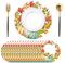 50 Stück Ahornblätter Kürbisse Papier Platzsets rund Papier Tischsets Kürbisse Herbst Einweg Platzsets Rund Ø 35 cm, Tischset für Küche, Restaurant, Bauernhaus, Urlaub, Party, Ostern