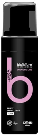 bioTaTum Tattoo Reinigungsschaum/Foam Cleaner Fruity - Professionelle Tattoo Reinigung - Cleansing Foam Tattoo - Tattoo Pflege Frisches Tattoo - Reduziert Rötungen und Schwellungen