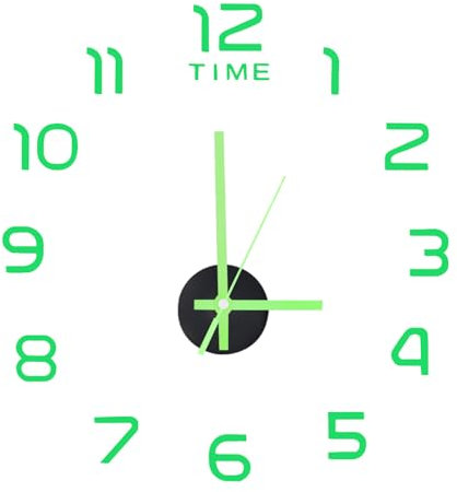 ZITUZY Lichtend-A023 - Adesivo da parete 3D, con numeri romani, adesivo fai da te, diametro 40 cm, acrilico decorativo da parete per soggiorno, camera da letto, cucina, ufficio