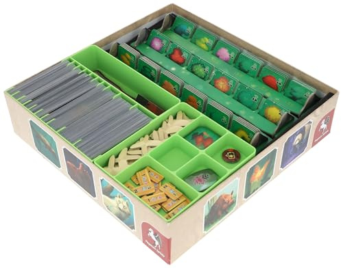 Feldherr Organizer Insert kompatibel mit Living Forest + Kodama Erweiterung - Grundspielbox - Leichteres Sortieren - Schnellerer Spielaufbau - Besseres Spielerlebnis