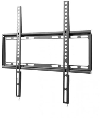 Soporte de TV Fijo Negro para Pantallas de 32 a 55, Ideal para Montaje en Pared y optimización de Espacio en Sala de Estar.
