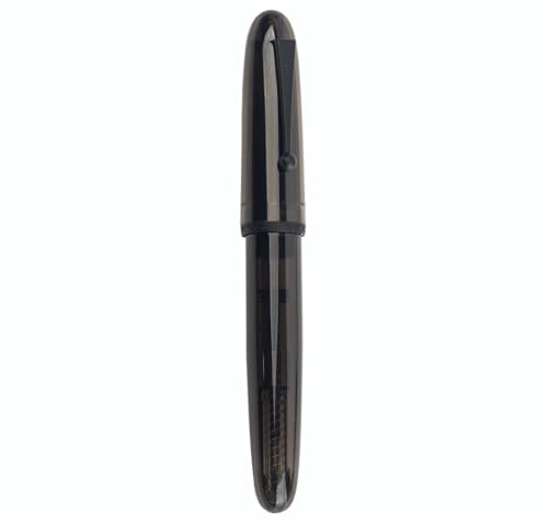 JINHAO DADAO 9019 Fountain Pen Acrylic Ink Pen with Ink Converter (Extra Fine Nib, Transparent Black)