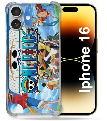 Cokitec Reinforced Case for Apple iPhone 16 Manga One Piece Sunny