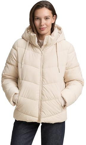 Tom Tailor Damen Puffer-Jacke mit Kapuze