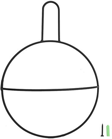 Handtuch Ring Badezimmer Wand Montiert Nordisch Einfache Moderne Kreative Metalltuchrock Läder Home Dekoration Hale Ringhalter Organisierer für Home Hotel Haushalt (Black)