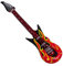 YARNOW 2 Pezzi Giocattoli per chitarra gonfiabili donne in costume da rock star chitarra elettrica finta costume da taglio gonfiabili di Halloween pallone d'anfeo pvc rosso