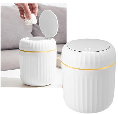 Kitchen Trash Can Dorms Simple Human Trash Bags D with Lid Small Garbage for Compact Tables Garbage Bin Counters Tiny Wastebasket for Kitchens Bedrooms