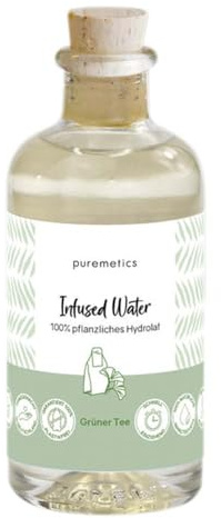 Puremetics Infused Water, Hydrolat Grüner Tee, 90ml