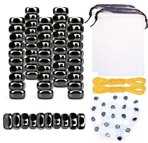 60 Stück Magnetisches Schachspiel, Tragbar Magnetspiel, Magnet Schach Tischspiele, mit 2 Schnur, 2 Aufbewahrungstasche, Magnet Schachspiel für Erwachsene Partyzubehör für Familientreffen