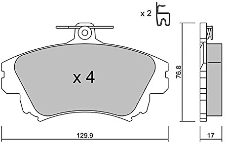 AISIN BPMI-1006 Bremsbeläge, Set of 4