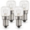 Techgomade 25W Incandescent Bulb, E14 Small Edison Screw Base Light Bulbs, Salt Light Bulbs, Tungsten Light, 2700K Warm White, Dimmbale, for Salt Light, Microwave Oven, 4 Pack