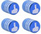 GLL 4pcs Blau Reifen Ventilkappen Universal Spindelabdeckungen für Autos, SUVs, Fahrräder und Fahrräder, LKWs, Motorräder, Schwerlast, Luftdichte Dichtung, Anschraubbare, Griffige Verwendung
