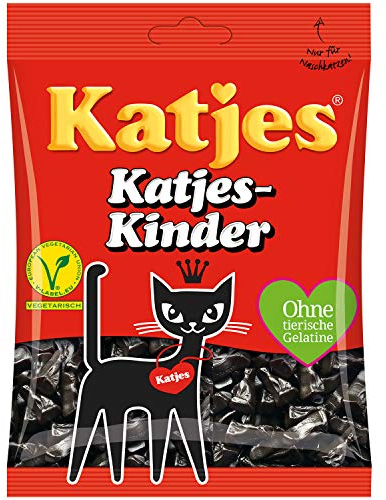 Katjes Katjes-Kinder Harte Lakritz-Kätzchen (vegetarisch), 200 g