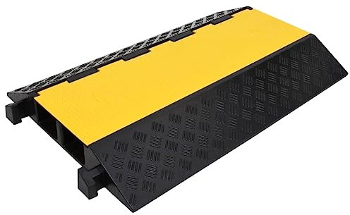 vidaXL Dosso Passacavi con 2 Canali 90 cm in Gomma