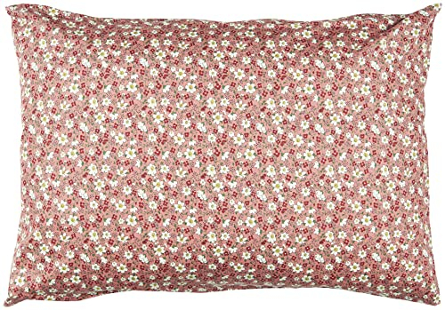 Pudebetræk faded rose m/hvide og røde blomster