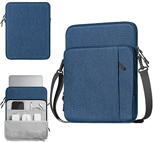 TiMOVO 13.3'' Funda para Portátil, Bolsa para iPad Air 13 Inch 2024,iPad Pro 13 Inch 2024,iPad Pro 12.9 2022/2021/2020,MacBook Air 2022-2018,MacBook Pro 2022-2016,Galaxy Tab S9+, Azul