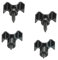 sourcing map Guitar String Trees String Retainer Guides Black for Electric Guitar Bass Parts Replacement with Screws 2 Set