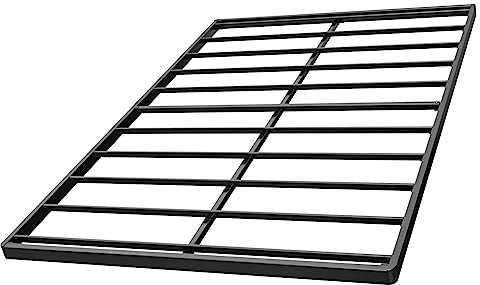 Aardhen Queen 2 Inch Box Spring & Bed Slat Replacement/Metal Frame with Steel Slats/Quick Lock Bunkie Board/Easy Assembly