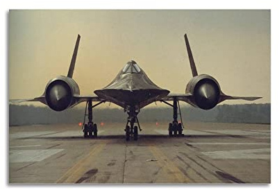 YIBIN Luftfahrt-Poster Lockheed SR-71 Amsel-Poster, dekoratives Gemälde, Leinwand, Wandposter und Kunstbild, modernes Familien-Schlafzimmer, Dekor-Poster, 30 x 45 cm