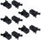 Young Wolf 10x Touch Top Lid Bin Latch Lock Plastic Spare Repair Replacement Compatible with Brabantia from 3 to 50 Litre Touch Lid Bin Car Sunglasses Holder Set (Black)