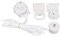 Roller Blind Fittings, 38mm Premium Roller Blind Spares, Standard Roller Blind Fittings Kit, Roller Blind Spares Replacement Repair Accessories for Fixing Curtain Blinds Shades Windows(White)