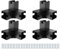 Likeem Kit de pergola, supports de pergola 3 voies à angle droit, support en bois surélevé à monter soi-même, lot de 4 avec vis pour 4 x 4 (réel: 8,9 x 8,9 cm)
