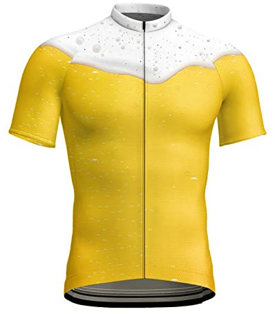 Herren Radtrikot Fahrradtrikot Kurzarm Für Männer Atmungsaktive Cycling Jersey Schnell Trocknen Radsport Bekleidung 3D Bier Gedruckt Oktoberfest Kostüm Bierfestival