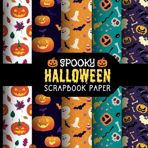 Spooky Halloween Scrapbook Paper: Scrapbook Essentials | Unique Halloween Scrapbook Patterns | Unravel Crafty Whodunits with Mysterious Moonlit ... Scrapbooking, Card Making and DIY Projects.