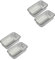 TOPBATHY 4 Stück Kuchenbackblech Große Brotpfanne Karaffe Trockenständer Flache Pfanne Gesund Kochtöpfe Aus Ton Edelstahlpfanne Mini-laibpfannen Silber Zinn Pullmann Toast