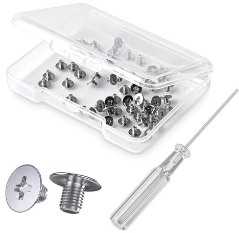 WLXTREE M.2 SSD Mounting Screws Kit, 50PCS M.2 NVME SSD Screws, Magnetic Screwdriver, Storage Box