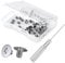 WLXTREE M.2 SSD Mounting Screws Kit, 50PCS M.2 NVME SSD Screws, Magnetic Screwdriver, Storage Box