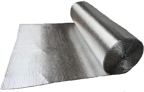 Dampfsperre, Wärmedämmfolie, reflektierende Wärmedämmrollen, Lüftungskanäle, Fenster (1 x 30 m)