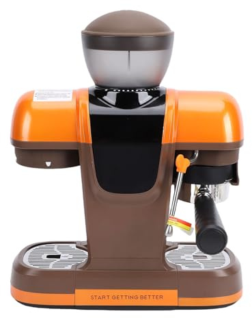 Dpofirs Machine à Expresso, avec à Vapeur de Broyeur, Cafetière Semi-automatique de 19 B, Porte-filtre de 58 Mm, Commande Tactile, Machine à Expresso, pour (Prise UE 220V)
