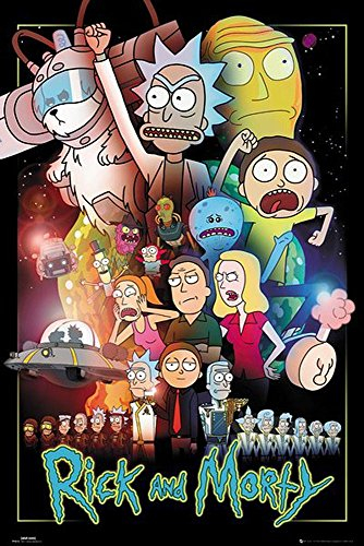 Close Up Rick and Morty Poster Wars (61cm x 91,5cm) + Geschenkverpackung. Verschenkfertig!