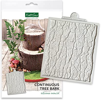 Katy Sue Continuous Tree Bark Textured Silicone Mould Design Mat For Cake Decorating & Crafts