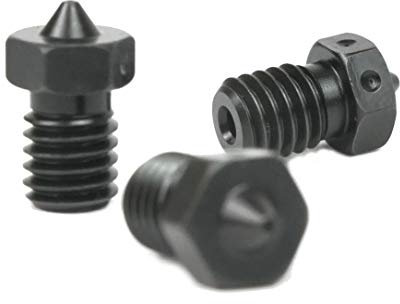 E3D Hardened Steel Nozzle 0.4mm or 0.6mm Triple Packs for V6 HotEnd 3D Printer High-Temp & Abrasive Filament Ready - Compatible with Prusa MK2, Prusa MK3, Prusa MK3S