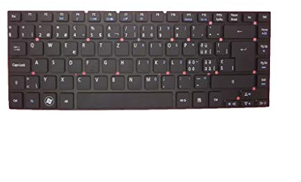 Tastiera per PC portatile Acer Aspire One 10 S1001 3830G 3830TG 4755 4830G 4830TG V3-472G V3-472P V3-472PG Timeline 3830TG Swiss SW senza cornice