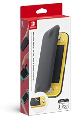 Nintendo Switch Lite - Custodia flip con pellicola protettiva per schermo