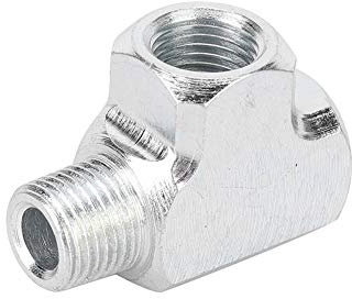 1/8 npt Tee Pipe Fitting, Car Aluminium Alloy T Type Tee Pipe Fitting 1/8 Tee 3 Way Adapter for Oil-Water Sensor Pressure Switch Gauge t piece