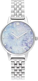 Olivia Burton Analog Quarzuhr für Damen Kollektion Under The SEA mit Silbernes Edelstahlarmband - OB16US43