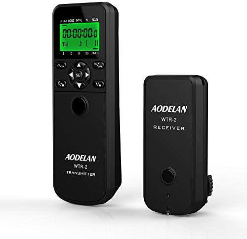 AODELAN Timer Remote Controller for Canon EOS R,RP,80D,77D,70D,250D,200D,7D series,5D series,T7,T6i,T5i,SX70 HS, Shutter Release Replace Canon TC-80N3 & RS-60