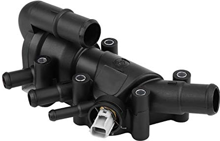 EBTOOLS pour fiesta 1.3 boîtier d'eau Thermostat pour Voiture 1149617 Thermostat de Sortie D'eau de Liquide de Refroidissement de Moteur de Voiture avec Remplacement D'assemblage